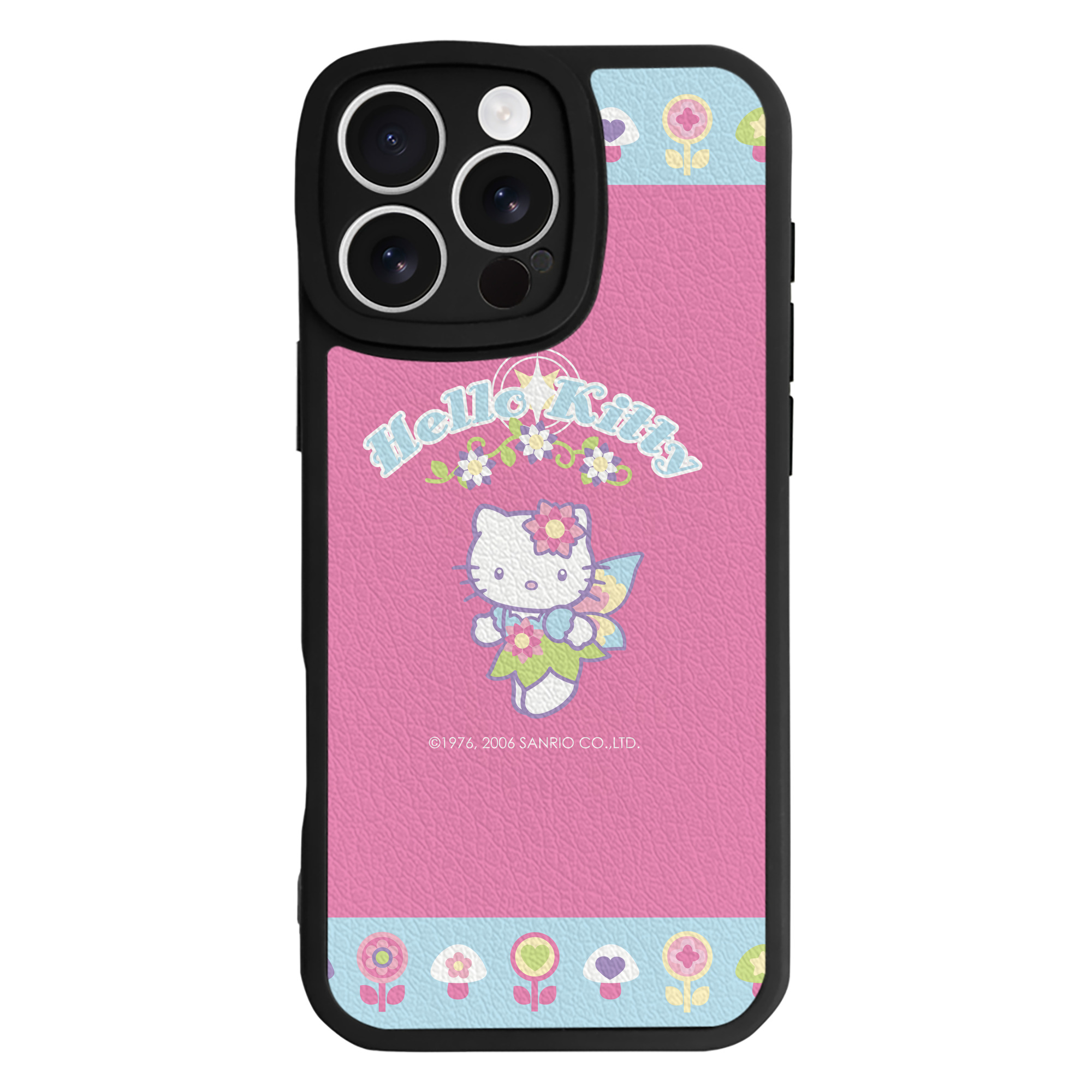（画像用） Hello Kitty ハローキティ 【iPhone 16シリーズ対応】シリコンスマホケース（レザー調） 材質：シリコン